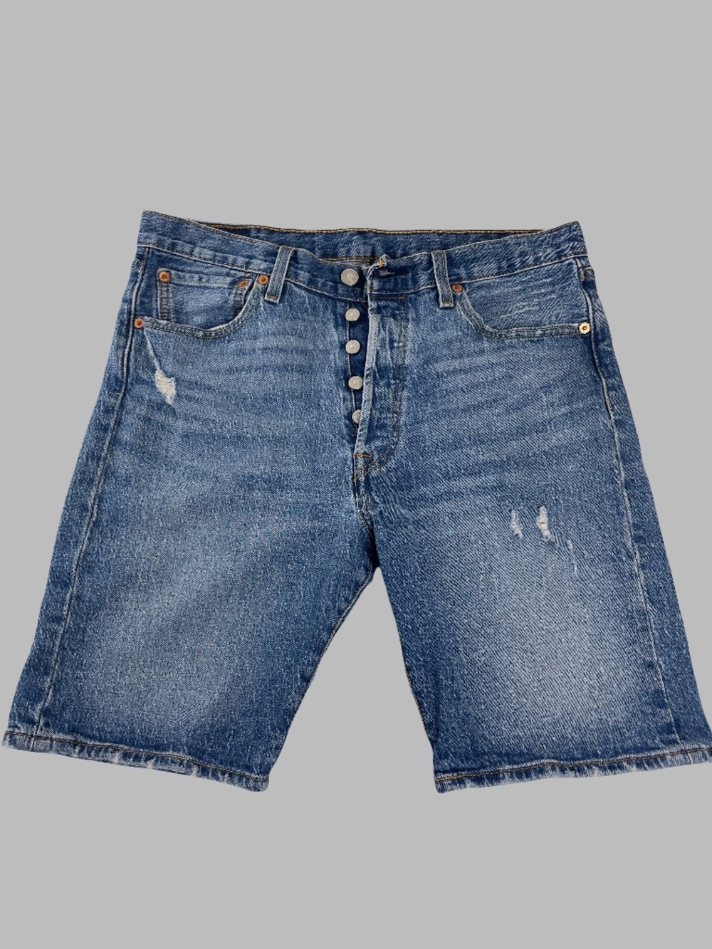 Levi’s 501 Original Fit Hemmed 9” Men’s Denim Shorts Medium Wash